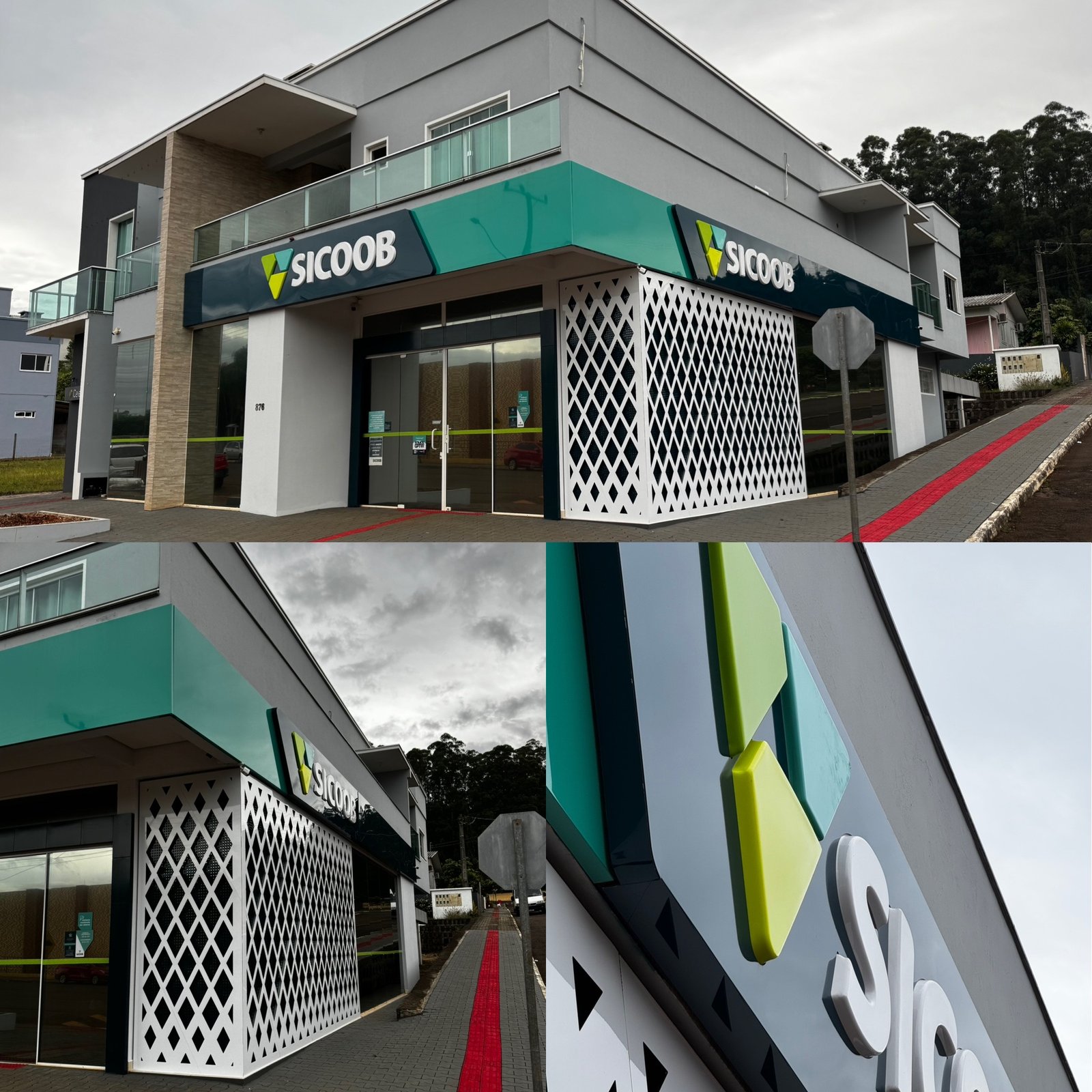 Fachada comercial em ACM - Recal Chapecó